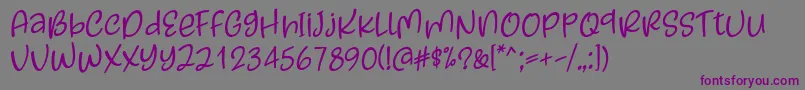 Kayskew October Eleven Font by Situjuh 7NTypes-Schriftart – Violette Schriften auf grauem Hintergrund