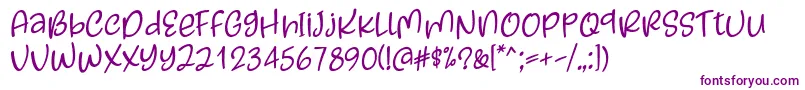 Police Kayskew October Eleven Font by Situjuh 7NTypes – polices violettes sur fond blanc