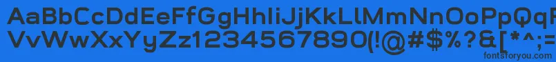 Fonte WidolteBoldDemo – fontes pretas em um fundo azul