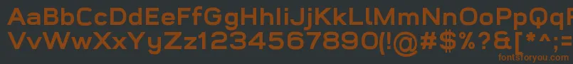 Шрифт WidolteBoldDemo – коричневые шрифты на чёрном фоне