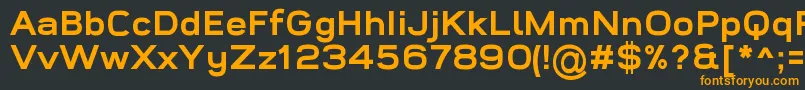 Шрифт WidolteBoldDemo – оранжевые шрифты на чёрном фоне
