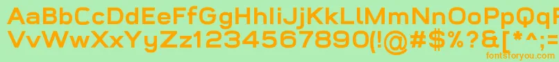WidolteBoldDemo Font – Orange Fonts on Green Background