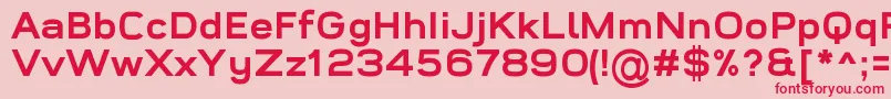 WidolteBoldDemo Font – Red Fonts on Pink Background