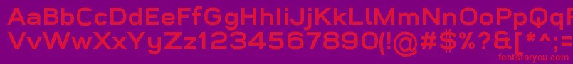 WidolteBoldDemo Font – Red Fonts on Purple Background