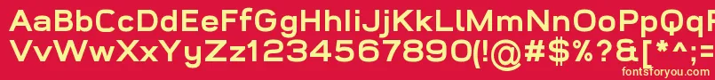 WidolteBoldDemo Font – Yellow Fonts on Red Background