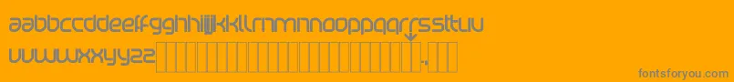 KDBetaport Regular Font – Gray Fonts on Orange Background