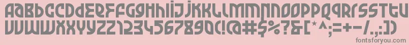 KDGarageGarbage Regular Font – Gray Fonts on Pink Background