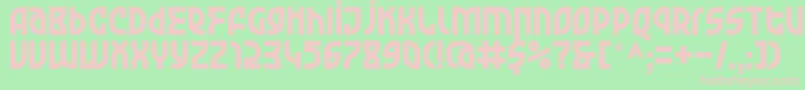 KDGarageGarbage Regular Font – Pink Fonts on Green Background