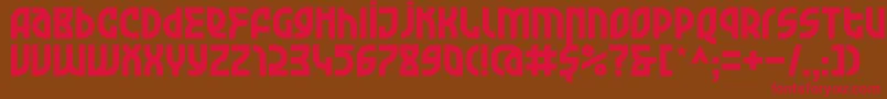 KDGarageGarbage Regular Font – Red Fonts on Brown Background