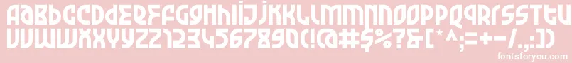 KDGarageGarbage Regular Font – White Fonts on Pink Background