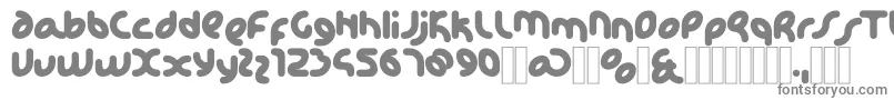 フォントKDHappi Regular – 白い背景に灰色の文字