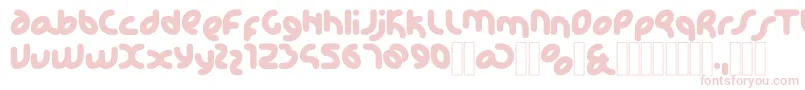 KDHappi Regular Font – Pink Fonts on White Background