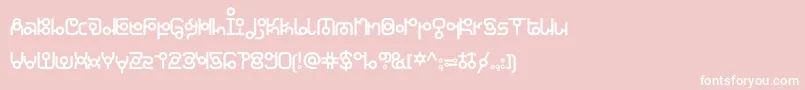 KDThaianaJones Regular Font – White Fonts on Pink Background
