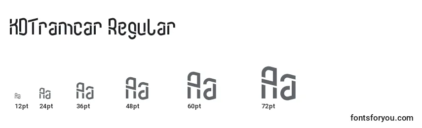 KDTramcar Regular Font Sizes