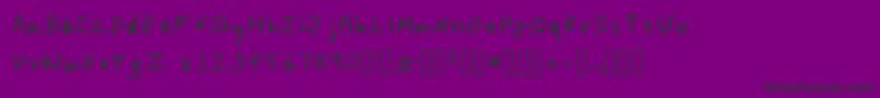 KeanasSharpieFont Regular Font – Black Fonts on Purple Background