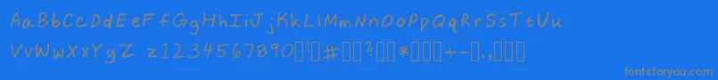 En savoir plus sur la police KeanasSharpieFont Regular Police KeanasSharpieFont Regular – polices grises sur fond bleu