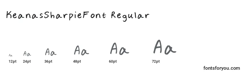 KeanasSharpieFont Regular Font Sizes