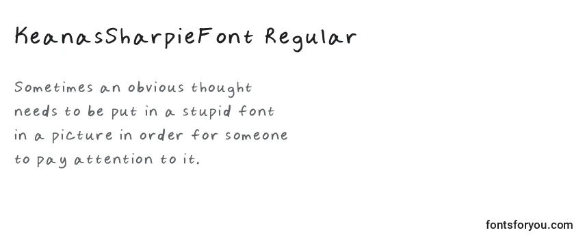 KeanasSharpieFont Regular Font