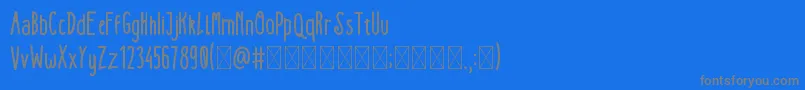 fuente KEDJOE trial – Fuentes Grises Sobre Fondo Azul