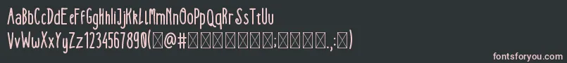 KEDJOE trial Font – Pink Fonts on Black Background