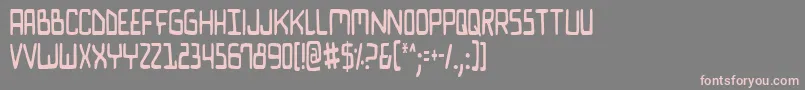 Biocomv2c Font – Pink Fonts on Gray Background