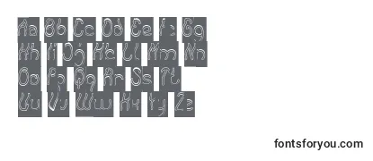 Schriftart Keep Quite and Simple Hollow Inverse