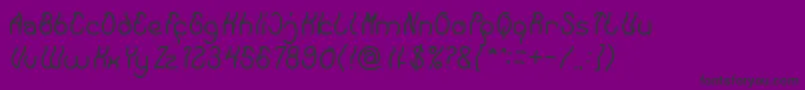 Keep Quite and Simple Font – Black Fonts on Purple Background