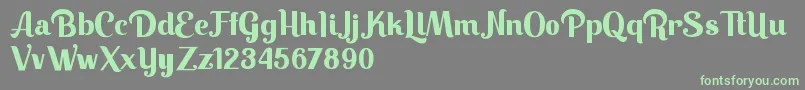 Шрифт Keilla – зелёные шрифты на сером фоне