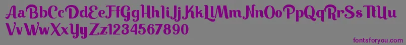 Шрифт Keilla – фиолетовые шрифты на сером фоне