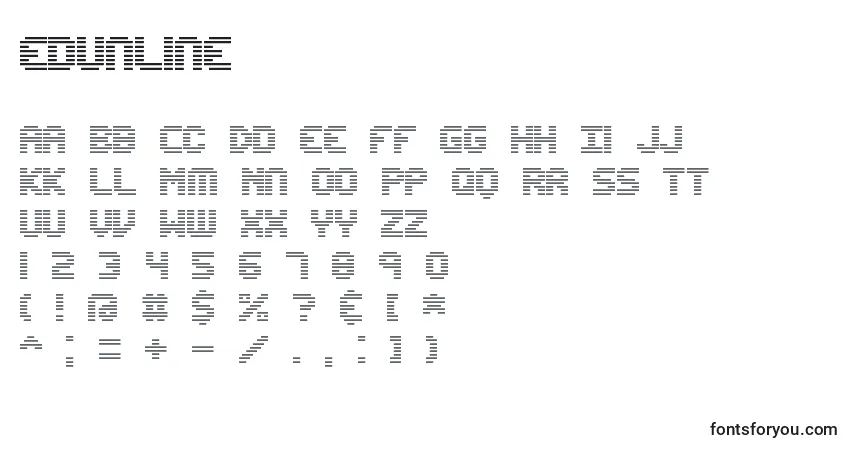 Edunlineフォント–アルファベット、数字、特殊文字