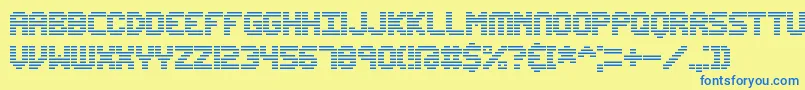 Edunline Font – Blue Fonts on Yellow Background