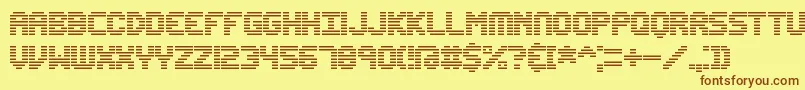 Edunline Font – Brown Fonts on Yellow Background