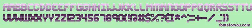 Police Edunline – polices violettes sur fond vert