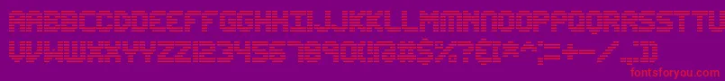 Edunline Font – Red Fonts on Purple Background