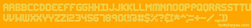 Edunline Font – Yellow Fonts on Orange Background