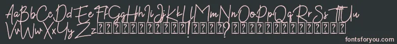 Kekasih Font DEMO Font – Pink Fonts on Black Background