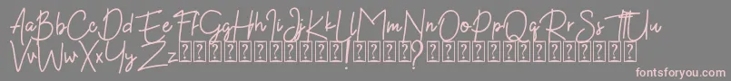 Kekasih Font DEMO Font – Pink Fonts on Gray Background