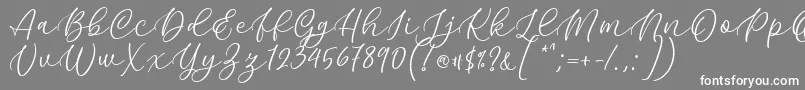 Kelidya Font by Keithzo 7NTypes Font – White Fonts on Gray Background