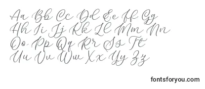 Überblick über die Schriftart Kelidya Font by Keithzo 7NTypes