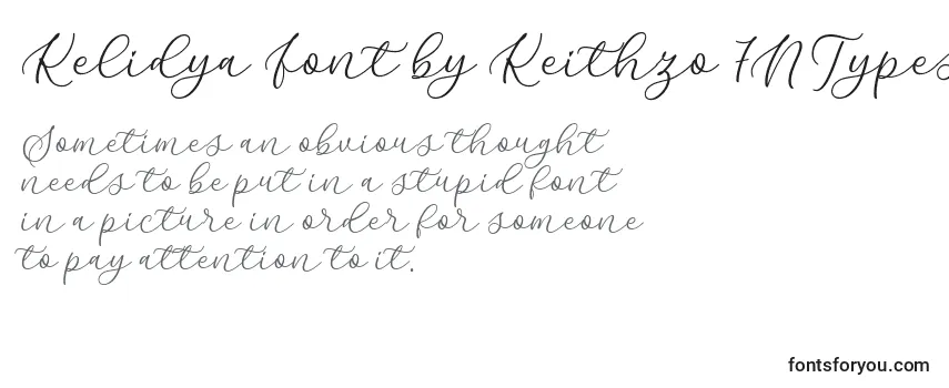 Kelidya Font by Keithzo 7NTypes フォントのレビュー