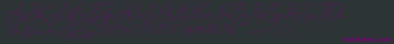 Kelony Font – Purple Fonts on Black Background