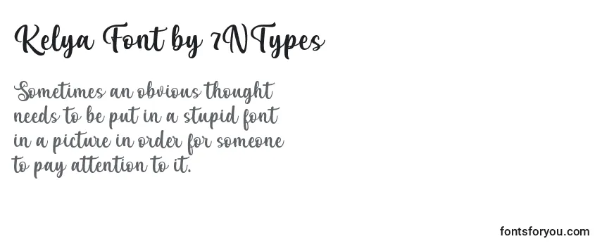 Review of the Kelya Font by 7NTypes Font