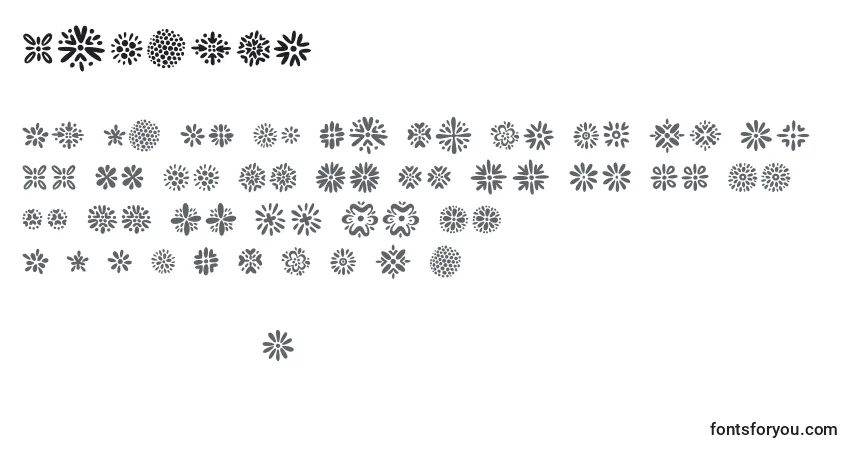 Czcionka Kembang (131517) – alfabet, cyfry, specjalne znaki