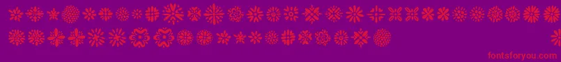 Kembang Font – Red Fonts on Purple Background