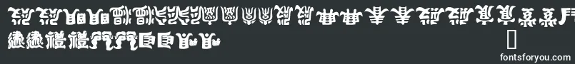 Шрифт KEMURI   – белые шрифты на чёрном фоне