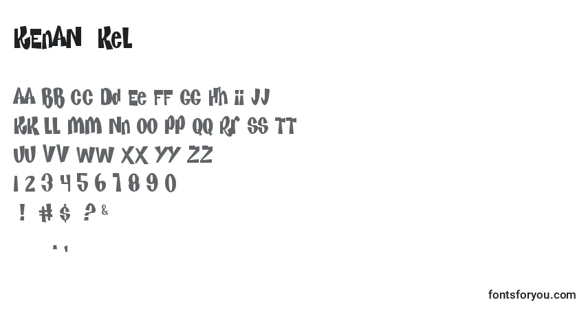 KEnaN  keL Font – alphabet, numbers, special characters