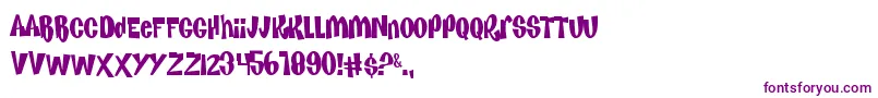 KEnaN  keL Font – Purple Fonts on White Background
