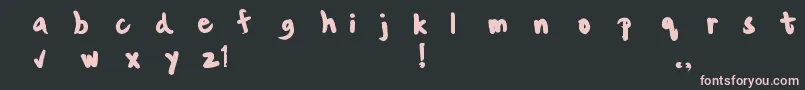 kensaavedra Font – Pink Fonts on Black Background