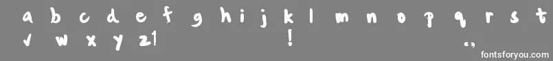kensaavedra Font – White Fonts on Gray Background