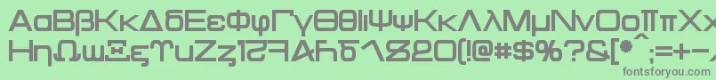 Kentaurus Bold Font – Gray Fonts on Green Background